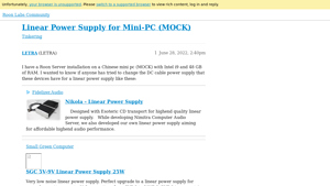 Roon Labs - SGC 5V-9V Linear Power Supply