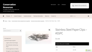 Conservation Resources - Stainless Steel Paper Clips