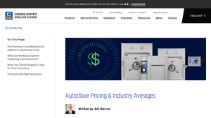 Consteril - Autoclave Pricing Insights