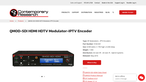 Contemporary Research - QMOD-SDI HDMI HDTV Modulator-IPTV Encoder
