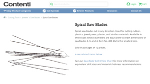 Contenti - Spiral Saw Blades