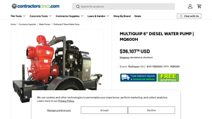 Multiquip - 6 Inch Diesel Water Pump