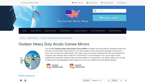 Convex Mirror Shop - Outdoor Heavy Duty Acrylic Mirrors
