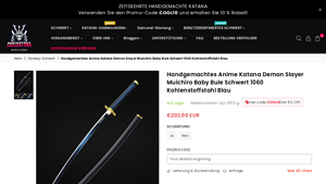 Cool Katana - Handmade Demon Slayer Muichiro Baby Blue Sword