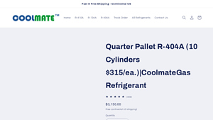 CoolMate - Quarter Pallet R-404A Refrigerant