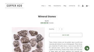 Copper H2O - Mineral Stones