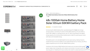 CoreMax - 48V 1000Ah Home Solar Battery Pack