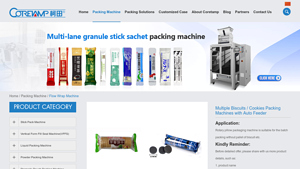 Core Tamp - Single Row On-Edge Biscuit Packing Machine