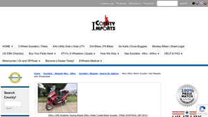 County Imports - Scooters and Mopeds