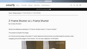 Coverly Shutters - Z-Frame & L-Frame Shutters