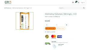 CPI International - Methomyl Solution 100 mg/L