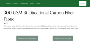 CPR Products - 300 GSM Bi-Directional Carbon Fiber Fabric