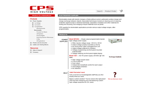 CPSHV - Model BP2592 High Voltage Power Supply