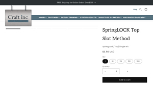 Craft Inc - SpringLOCK Top Slot Method