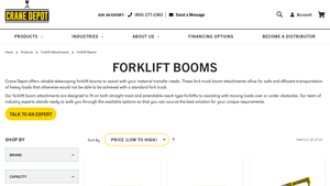 Crane Depot - Telescoping Forklift Booms