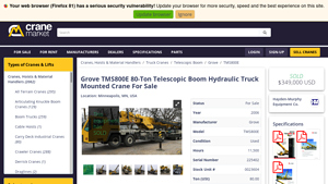 Grove - TMS800E Telescopic Boom Crane