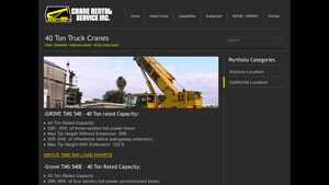GROVE - TMS 540 Crane