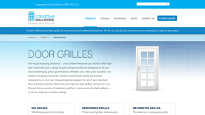 Creative Millwork - Door Grilles