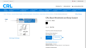 CR Laurence - Windshield and Body Sealant