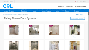 CR Laurence - Sliding Shower Door Systems