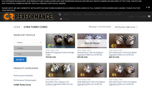CR Performance Engineering - CHRA Turbo Cores