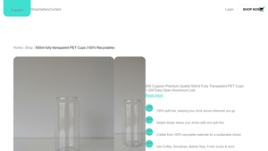 Cuppion - 500ml Recyclable PET Cups