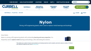 Curbell Plastics - Nylon Engineering Plastics
