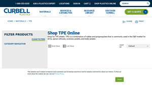 Curbell Plastics - TPE Sheet for Orthotics
