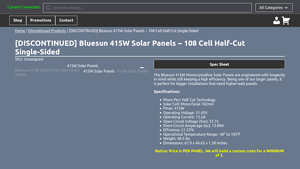 Bluesun - 415W Solar Panels