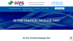 Custom Air Products - 20 Ton Vertical Package Unit