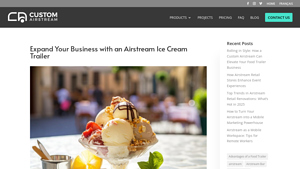 Custom Airstream - Ice Cream Trailer