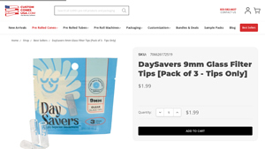 Custom Cones USA - DaySavers 9mm Glass Filter Tips