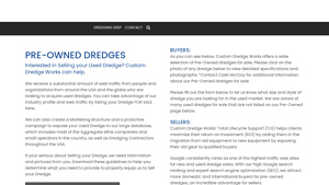 Custom Dredge Works - Pre-Owned Dredges for Sale