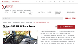 Custom Truck - 50 Tons Boom Truck Rental