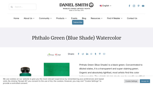 Daniel Smith - Phthalo Green (Blue Shade) Watercolor