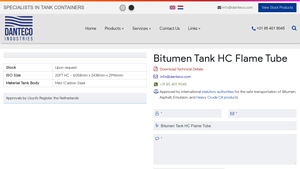 Danteco - Bitumen Tank HC Flame Tube