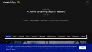 Datavideo - NVS-40 4 Channel Streaming Encoder/Recorder