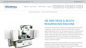 DCM - HB 3810 Head & Block Resurfacing Machine