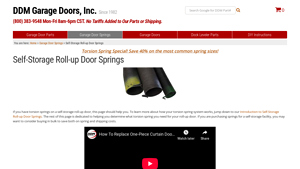 DDM Garage Doors - Self-Storage Roll-Up Door Springs