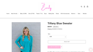 Dear Everly - Tiffany Blue Sweater