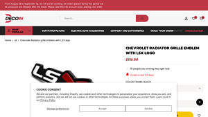 Chevrolet - Radiator Grille Emblem with LSX Logo
