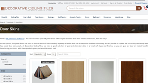 Decorative Ceiling Tiles - Peel-and-Stick Door Skins