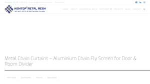 Decorative Wire Mesh - Aluminium Chain Curtains