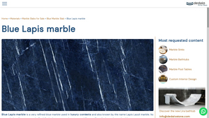 Dedalo Stone - Blue Lapis Marble