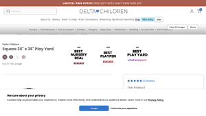 Delta Children - Square 36 x 36 Play Yard