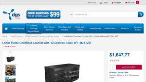 DGS - Lozier Retail Checkout Counter