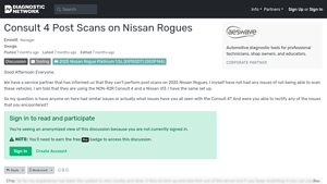 Nissan - Consult 4 Post Scans