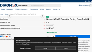 Nissan - Infiniti Consult 4 Factory Scan Tool C4 Kit