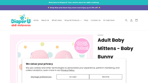 DiaperU - Adult Baby Mittens