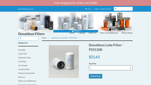 Donaldson - Lube Filter P551100